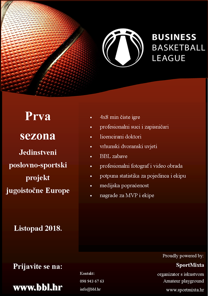 Prijave na Business basketball league