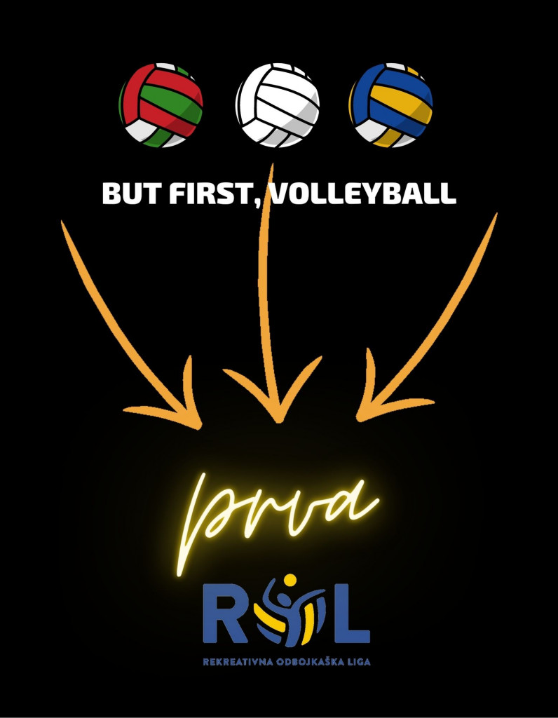 Orange and White Volleyball Sports T-Shirt