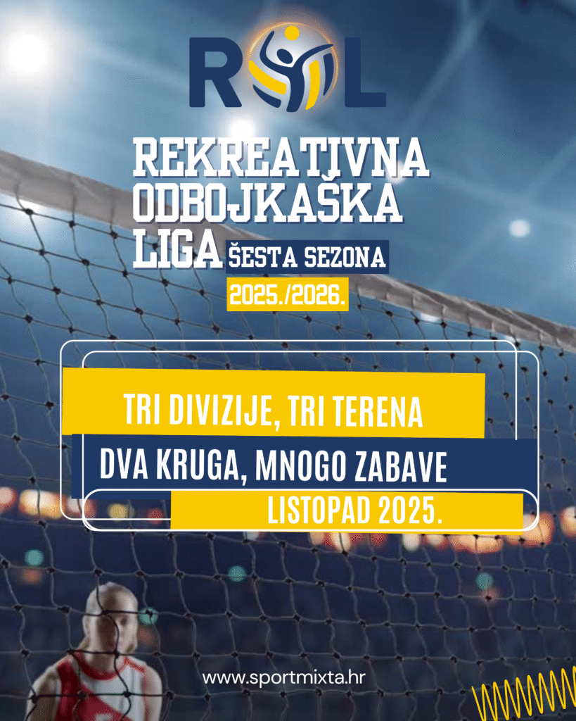 Šesta sezona Rekreativne odbojkaške lige – popunjena!