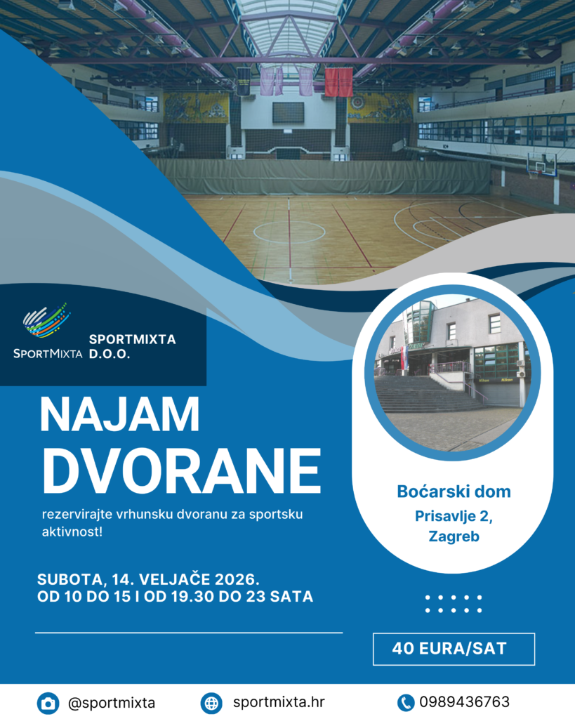 Uhvati dobru priliku – rezerviraj termin u dvorani!